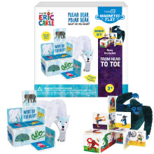 Skapa p Eric Carle isbjrn med topp till t bonusset Magnetiska plattor Byggset fr barn Magnetiska byggleksaker fr barn STEM-leksaker fr pojk