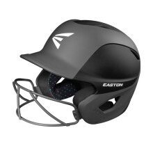Easton | Casco da battuta di softball fantasma | Black black/carbone bicolore | Medio/grande