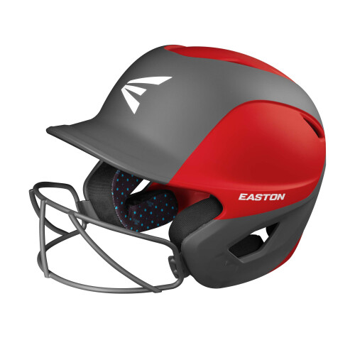 Easton | GHOST Softbal Batting Helm | Twee-Tone Matt Rood/Charcoal | Medium/Groot