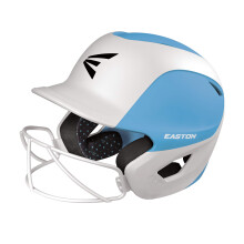 Easton | Casco da battuta di softball fantasma | Matt Carolina Blue/White a due toni | Grande/xlarge