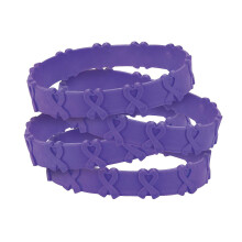 Purple Awareness Pop-Out-armb?nd (24 styk)