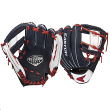 Easton | Luva de beisebol profissional para jovens | 10"""" | direito | Marinho/Branco/Vermelho | Eu Web | PY10BR