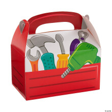 Fun Express Little Handyman Red Toolbox Treat Treat Box - Forniture per feste - 12 pezzi