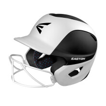 Easton | Casco da battuta di softball fantasma | Black/bianco bicolore Matt | Medio/grande