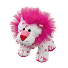 Fun Express Pluche Leeuw voor Valentijnsdag, Geweldig Cadeau voor Kinderen, 1 Knuffeldier Leeuw 6 1/2"