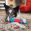 KONG KONG CoreStrength Rattlez Bal Hondenspeelgoed Blauw/Rood, Groot 4
