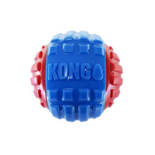 KONG CoreStrength Rattlez Ball Dog Toy Blue/Red Large