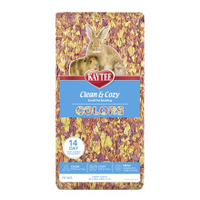 Kaytee Clean y acogedor Color Bedding de animales pequeos con control de olor extremo a Sunset 24.6 litros