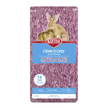Kaytee Color y acogedor Color Bedding de animales pequeos con extrema Control de olor ciruela 24.6 litros
