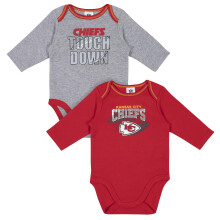 Gerber unisex baby NFL 2-pack lngrmad bodysuit Team frg 6-12 mnader
