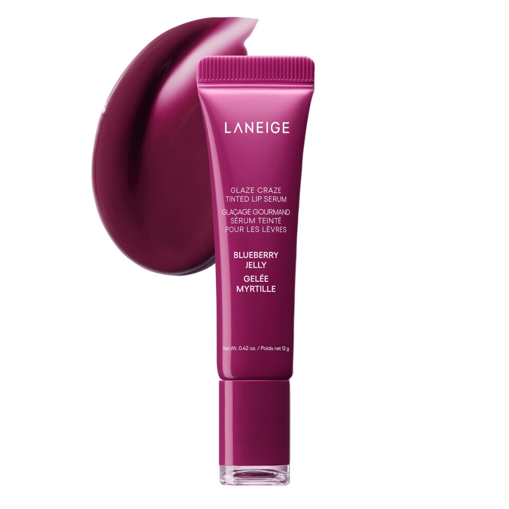 Laneige Glaze Craze Tinted Lip Serum Blueberry Jelly: Plumping Nourishing Hydration With Polypeptide