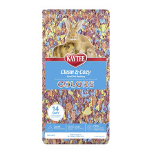 Kaytee Clean y acogedor Color Bedding de animales pequeos con Kaleidoscope de control de olor extremo 24.6 litros