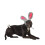 Midlee Easter Bunny Grey & Pink Rabbit ?rer til store hunde Pandeb?nd med hale 1
