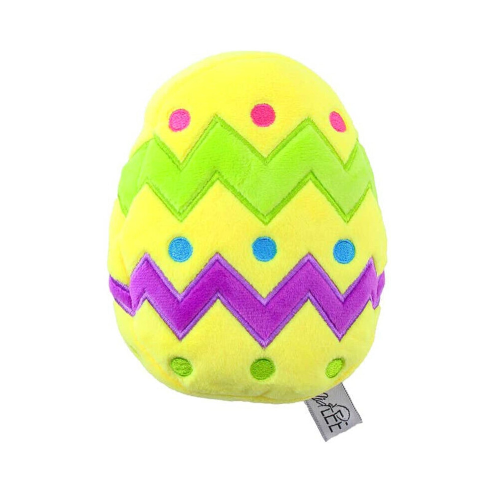 Midlee Pl Sch-Osterei-Hundespielzeug Mit Quietscher (Gelb) - Gro-image