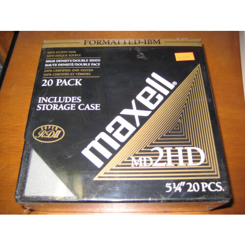 Maxell MD2HD 5 1/4 palcovch mini disket 20 Pack