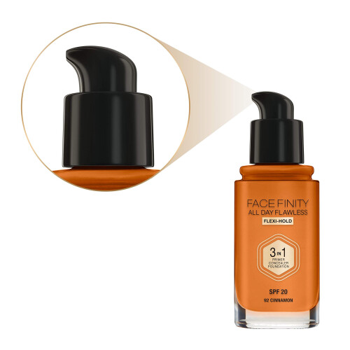 Max Factor Max Factor Facefinity 3-in-1 All Day Flawless Liquid Foundation  SPF 20-98 Warm Hazelnut  30 ml 2