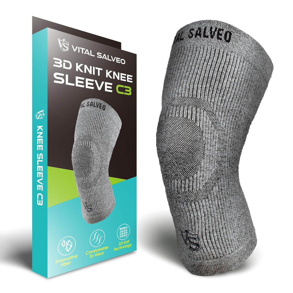 Salveo Vital Compression Rcupration du genou Slevelle du genou C3-Forcefort Douleur protge l'articulation idale pour les sports et les usures