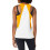 Asics ASICS Dames Team Sweep Singlet, Goud/Wit, X-Small 2