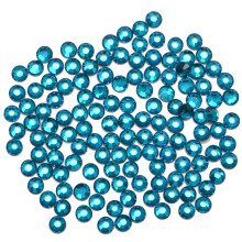 1500 kappaletta Hot Fix Glass Tasakantastrasseja HotFix Pyöreä Crystal Gems (sininen zirkoni SS16)