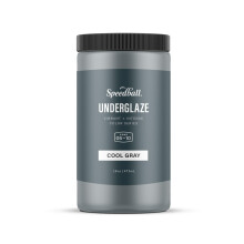 Speedball Underglaze  Cool Gray  16 oz  Made in USA  Lead-Free Color for Pottery and Ceramics  Wide Firing Range Cone 05-10  Food Safe