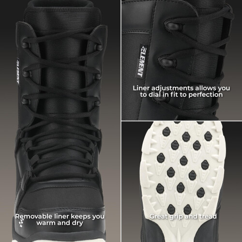 5th Element ST-1 Lace Snowboard Boots - 14.0 - Schwarz 2