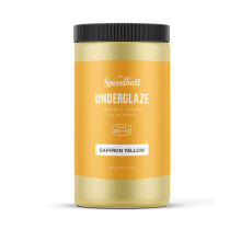 Speedball Underglaze  Saffron Yellow  16 oz  Made in USA  Lead-Free Color for Pottery and Ceramics  Wide Firing Range Cone 05-10  Food Safe