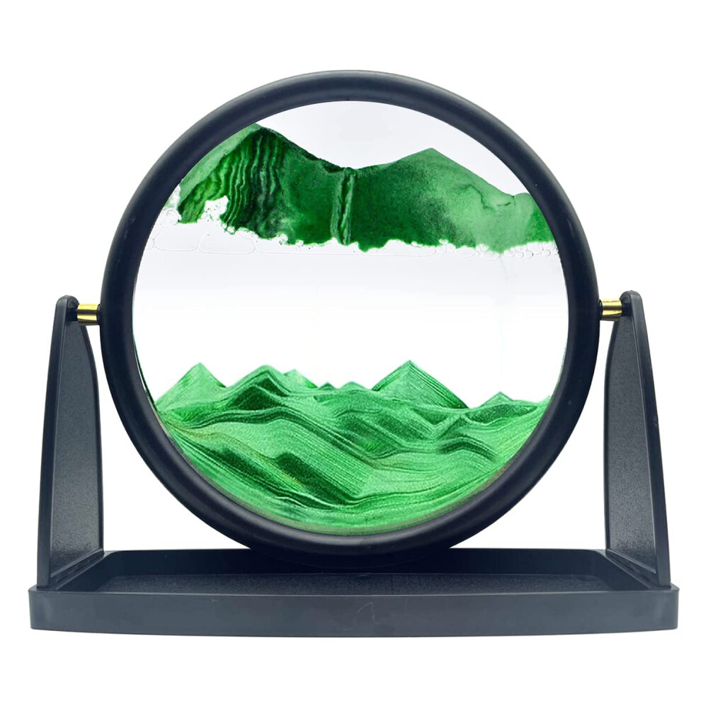 10-Calowy Ruchomy Obraz Z Piasku Piasek W Ruchu 3D Glebinowy Piasek Artystyczny Okragly Dla Doroslych Relaksujace Zabawki Wystrj Pulpit Biuro W Domu-image