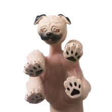 AQKILO Mopshond Vingerpop Set Dieren Poppenkast Theater Rekwisieten Nieuwigheid Speelgoed Weird Stuff Geschenken