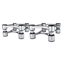 Isoacoustics Aperta Series Isolation Strumenta con regolazione dell'inclinazione: Aperta200 (7,8 """" x 10 "") Coppia d'argento
