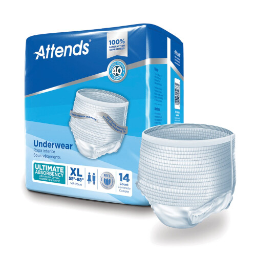 Attends Attends Super Plus Underwear, XL, Extra Large, Hög Absorption, APP0740 - 14-pack