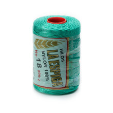 Espiga Nr. 18 – 100 % Nylon-Omega-Schnur zum Stricken und Häkeln – 25 Aquamarin