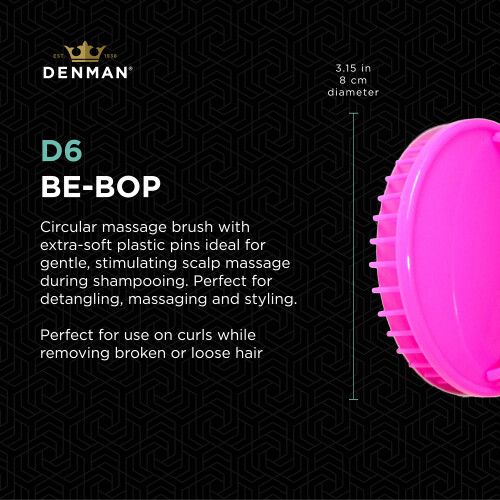 Denman Denman (Rosa) Kopfhautmassagegert und entwirrende Haarbrste fr dickes oder dnnes Haar, lockiges oder glattes Haar  Verwendung in der Dusche oder 1