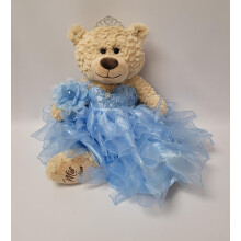 KINNEX COLLECTIONS SINCE 1997 20"""" Quince Anos Quinceanera Last Doll Teddy Bear with Dress (Centerpiece) ~ ARC16832-4R (Baby Blue)