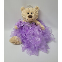 KINNEX COLLECTIONS SINCE 1997 20"""" Quince Anos Quinceanera Last Doll Teddy Bear with Dress (Centerpiece) ~ ARC16832-5R (Lavender)