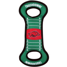 Lemmikkieläimet Ensimmäinen NCAA Football Field Dog -lelu vinkujalla. - Arkansas Razorbacks - hinaajaan ja hakuun. - Luja ja kestävä PET-lelu