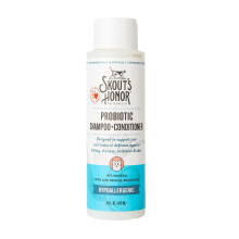 Skout's Honor Probiotic Cat Shampoo & Conditioner med Avocado Oil & Omega-3s 97% Naturlig Paraben & Sulfat-Free Cruelty-Free 16 oz Duftfri
