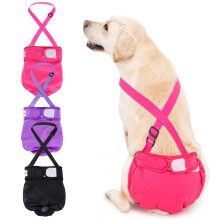 3 Pack Avont Washable Female Dog Diaper with Suspender Reusable Girl Doggie Diapers for Small Medium Large Doggy in Heat Cycle Period Incontinen