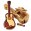 Gitarr trpussellda Musik dekorativa ldor 2