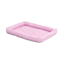 MidWest Homes for Pets Bolster Dog Bed 24L-Inch Pink Dog Bed or Cat Bed w/Comfortable Bolster | Ideal for Small Dog Breeds & Fits a 24-Inch Dog Crate