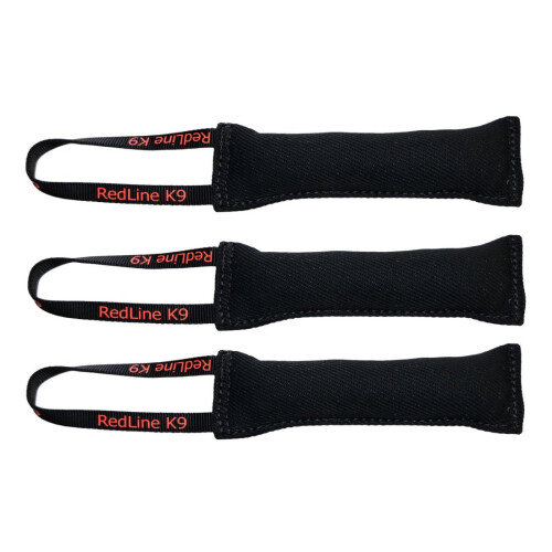 Pacote de 3 brinquedos rebocadores Redline K9 Bite Suit (3 polegadas x 10 polegadas) 1 ala