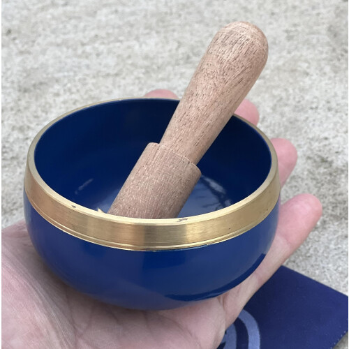 DharmaObjects Tibetan Third Eye Chakra Premium Palm Size Singing Bowl Box Box 2