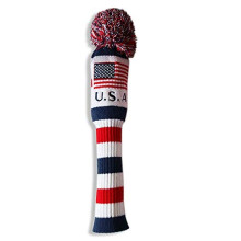 Craftsman Golf US Flag Pleten pomlzka Bl Modr Cerven Krytka na hlavu ridice Pokrvka na hlavu Callaway Mizuno Cobra Taylormade (potah na ridice