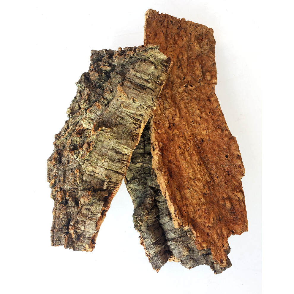 Natural Cork Bark Flats - 3lb Bulk Bag
