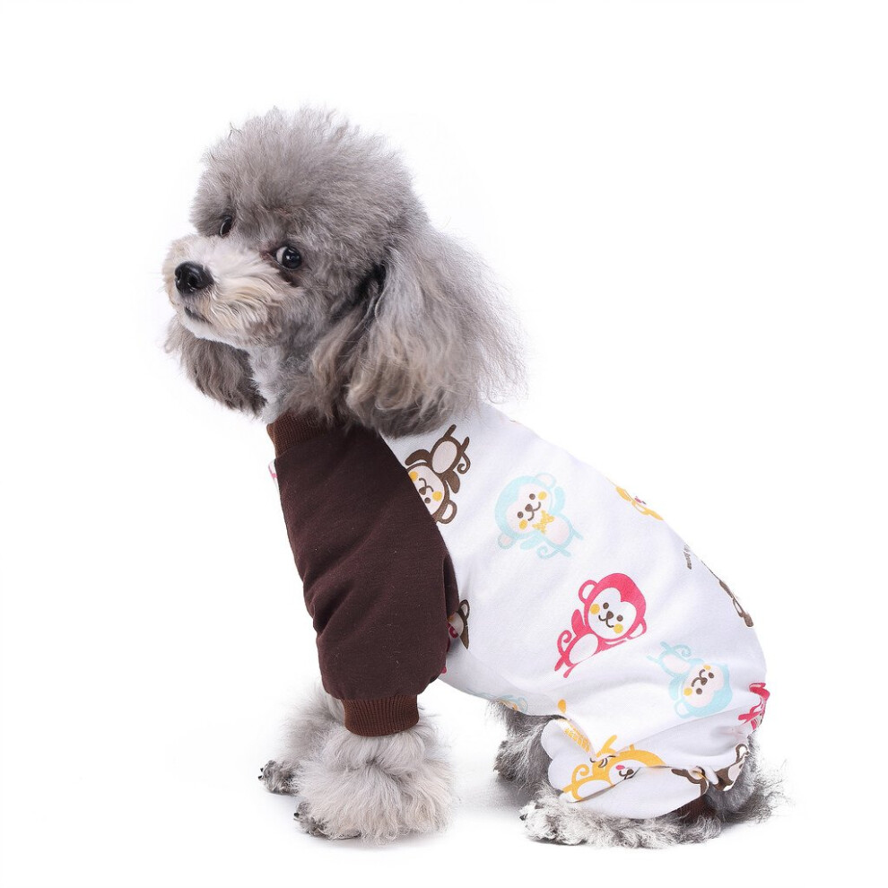 S-Lifeeling Hundekostme Fr Drinnen Und Drauen, Meerjungfrauenmuster, Bequemer Welpen-Pyjama, Weicher Hunde-Overall, Hemd, Bestes Geschenk, 100-image