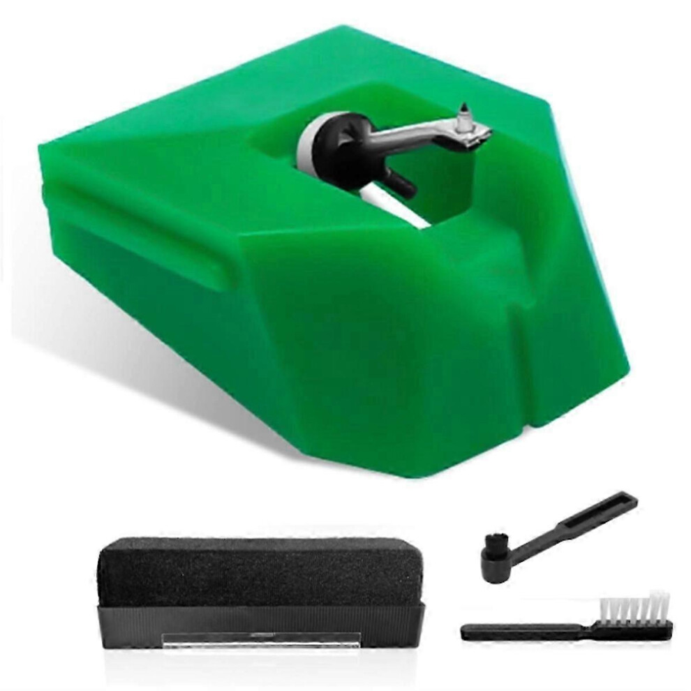 Kikidex (As Show, One Size) Record Player Needle Compatible With Audio-Technica At-Vmn95e Stylus, Elliptical Turntable Needle Compatible With At-Lp120x
