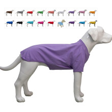Lovelonglong Abbigliamento per animali domestici Costumi per cani T-shirt bianca di base Magliette per cani di taglia grande Viola XXXXL