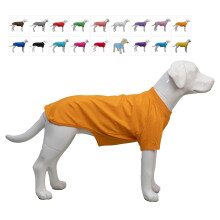Lovelonglong Abbigliamento per animali domestici Costumi per cani T-shirt basic vuota T-shirt per cani di taglia media arancione XXXL