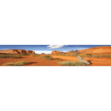 Background di habitat di rettili; Monument Valley con albero per 36LX24WX18H Terrarium a 3 lati avvolgente