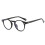 (Leopard, +1.25 strength) Round Blue Light Blocking Reading Glasses Retro Clear Lens Glasses 2