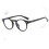 (Leopard, +1.25 strength) Round Blue Light Blocking Reading Glasses Retro Clear Lens Glasses 5